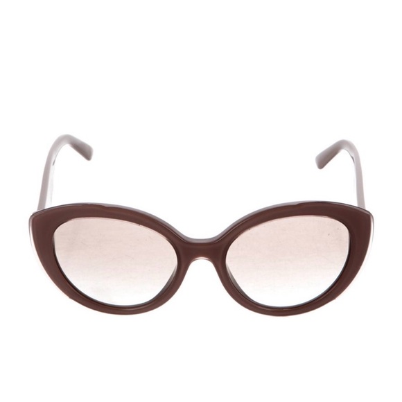 Prada Logo Pink Oversized Cat-Eye Sunglasses - Picture 1 of 6